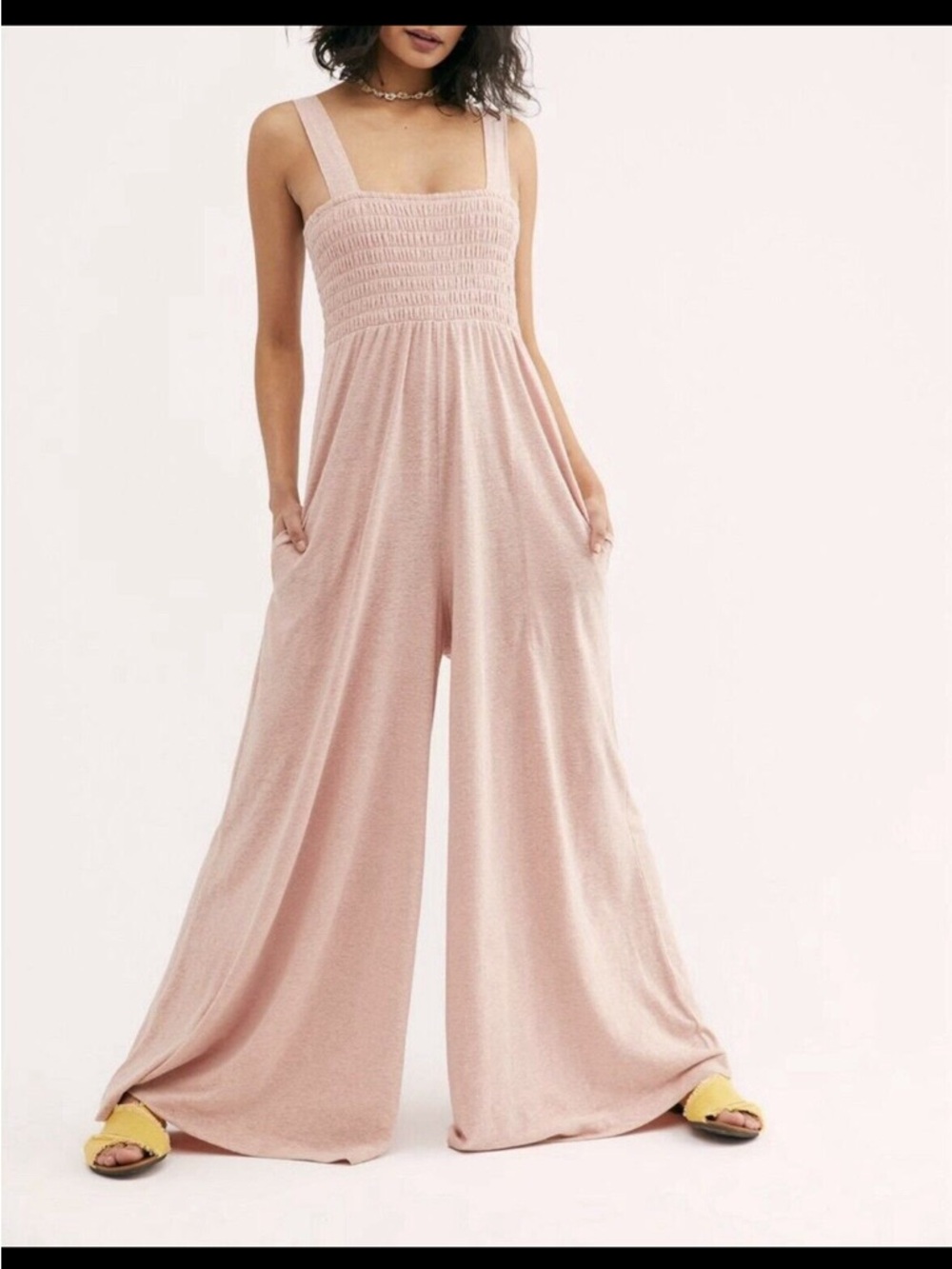 Free People Homecoming Romper size L mauve color